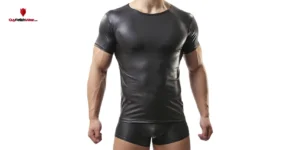 camiseta de charol para hombre - GuyFetishWear.com