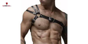 rnés de pecho de cuero para hombres de Olins - GuyFetishWear.com